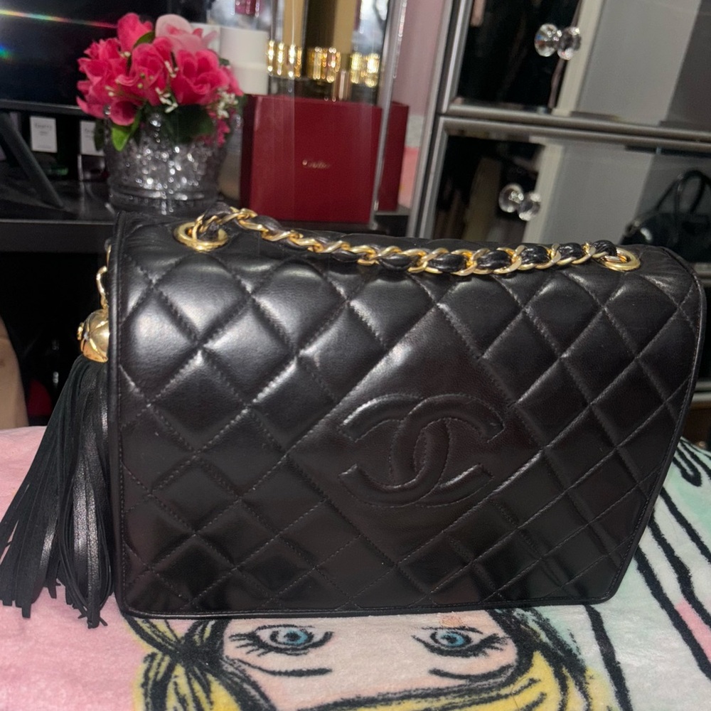 Chanel Vintage CC Rectangle Flap bag.